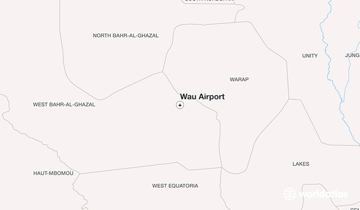 Wau Airport location on a map