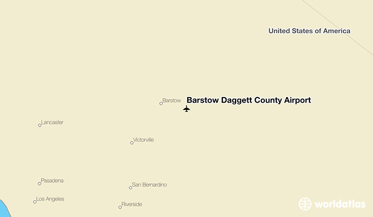 Barstow Daggett County Airport location on a map