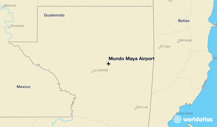 Mundo Maya Airport location on a map