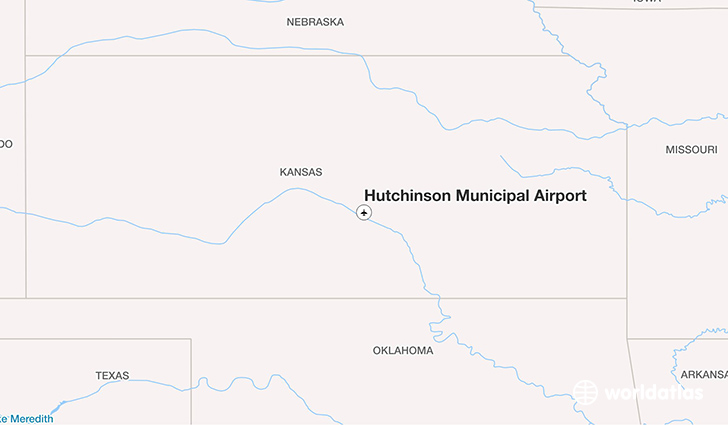 Hutchinson Municipal Airport location on a map