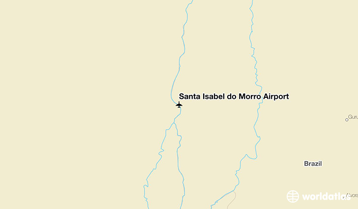 Santa Isabel do Morro Airport location on a map