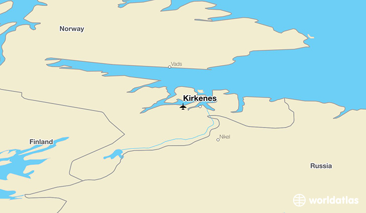 Kirkenes location on a map