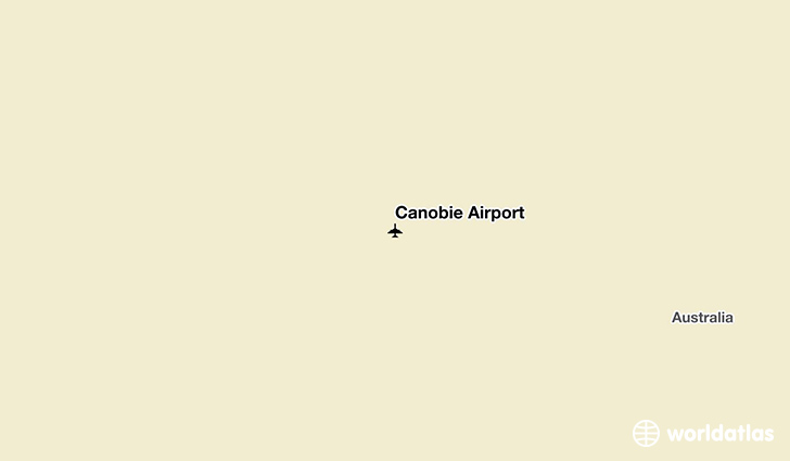 Canobie Airport location on a map