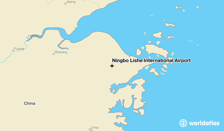 Ningbo Lishe International Airport location on a map