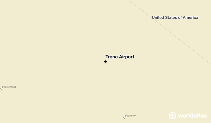 Trona Airport location on a map