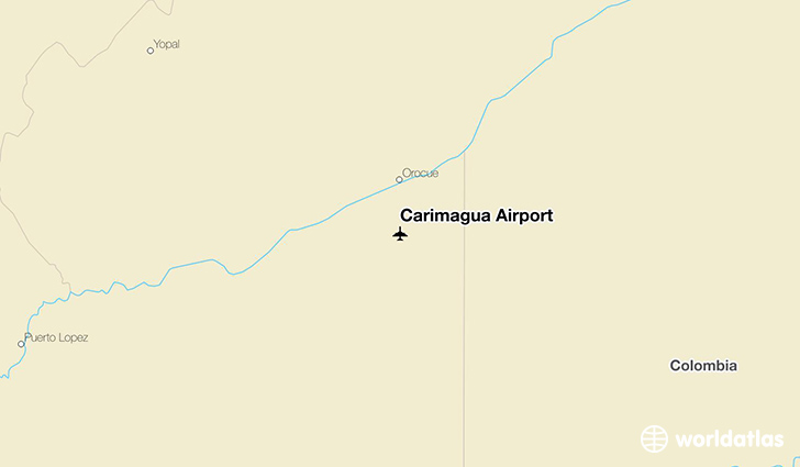 Carimagua Airport location on a map