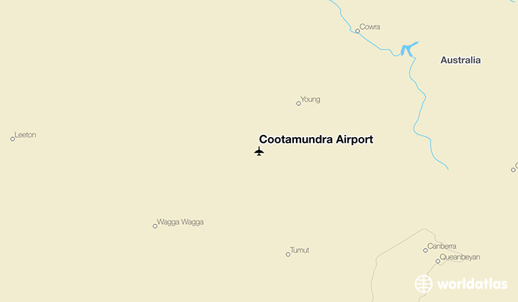 Cootamundra Airport location on a map