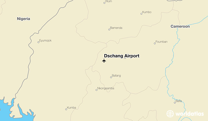 Dschang Airport location on a map