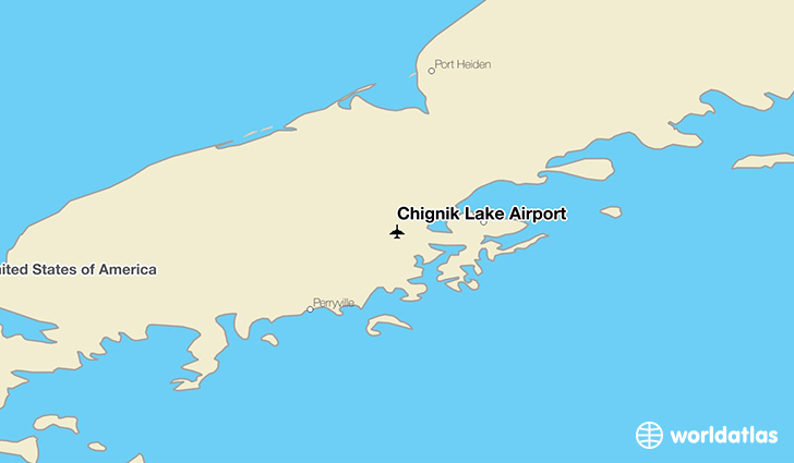Chignik Lake Airport location on a map