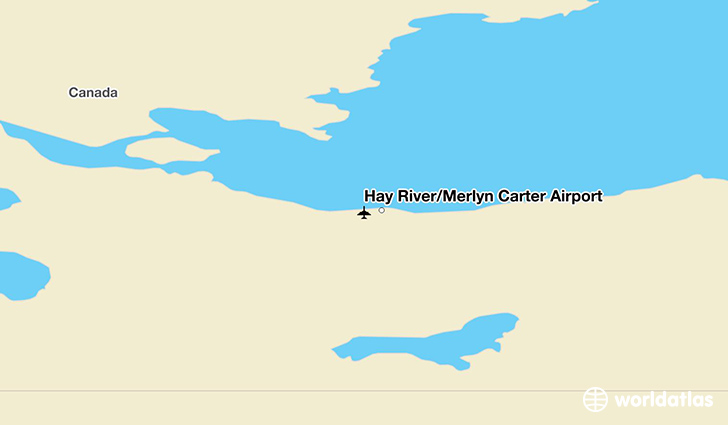 Hay River/Merlyn Carter Airport location on a map