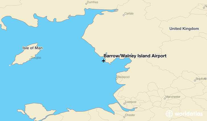 Barrow/Walney Island Airport location on a map
