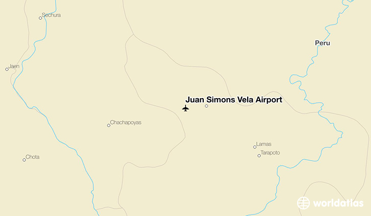 Juan Simons Vela Airport location on a map