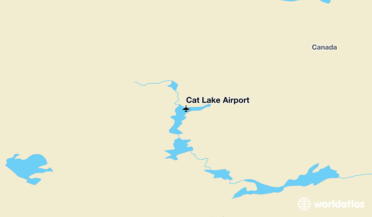 Cat Lake Airport location on a map