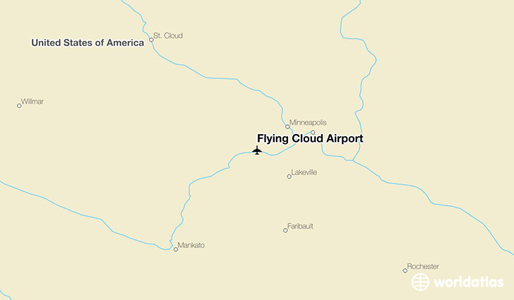 Flying Cloud Airport location on a map