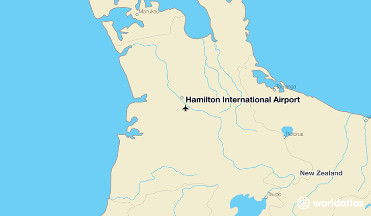 Hamilton International Airport location on a map