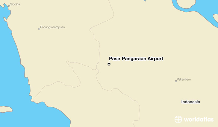 Pasir Pangaraan Airport location on a map