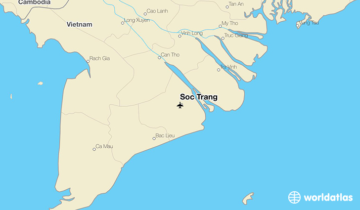 Soc Trang location on a map