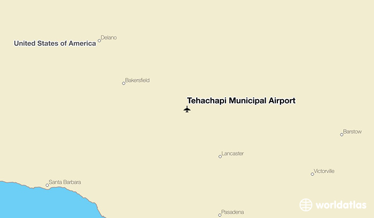 Tehachapi Municipal Airport location on a map