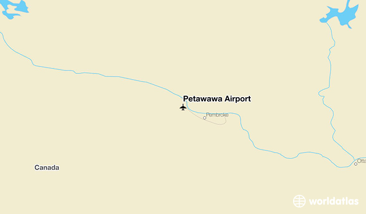 Petawawa Airport location on a map