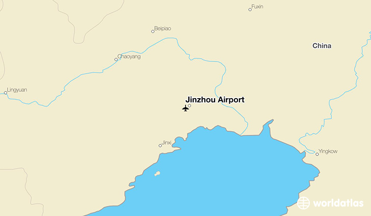 Jinzhou Airport location on a map