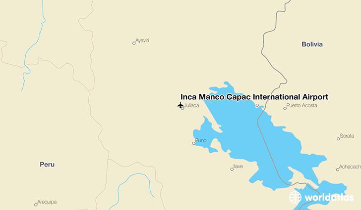 Inca Manco Cápac International Airport location on a map