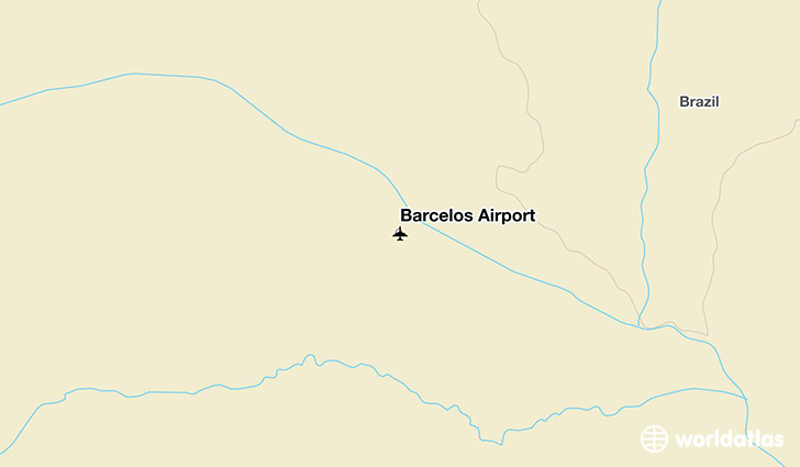 Barcelos Airport location on a map