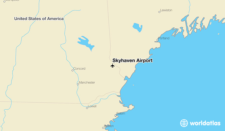 Skyhaven Airport location on a map