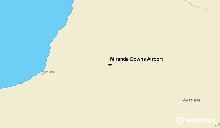 Miranda Downs Airport location on a map