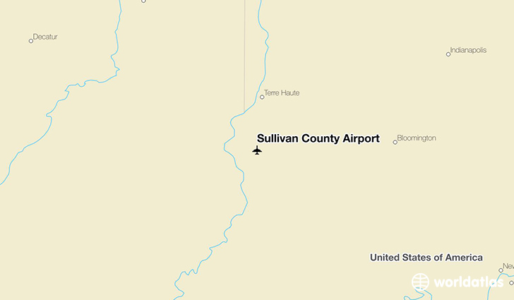 Sullivan County Airport location on a map