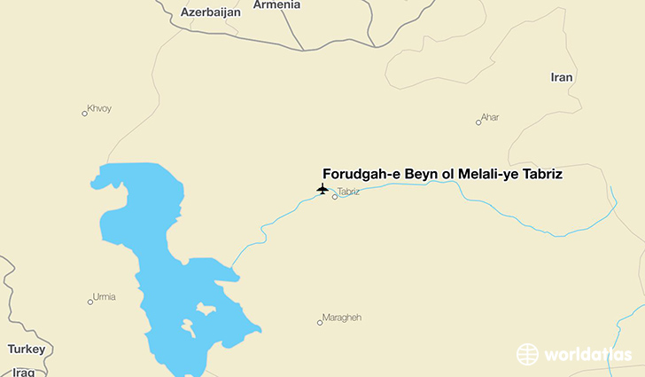 Forūdgāh-e Beyn ol Melalī-ye Tabrīz location on a map