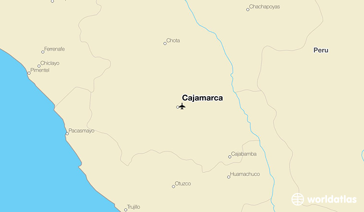 Cajamarca location on a map