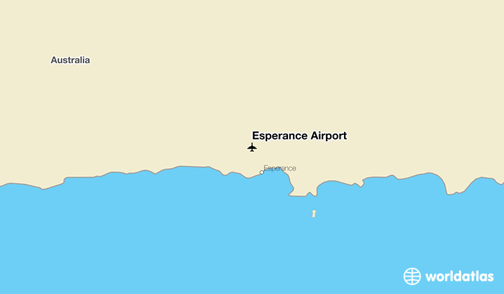 Esperance Airport location on a map
