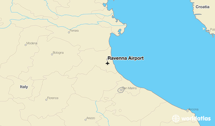 Ravenna Airport location on a map