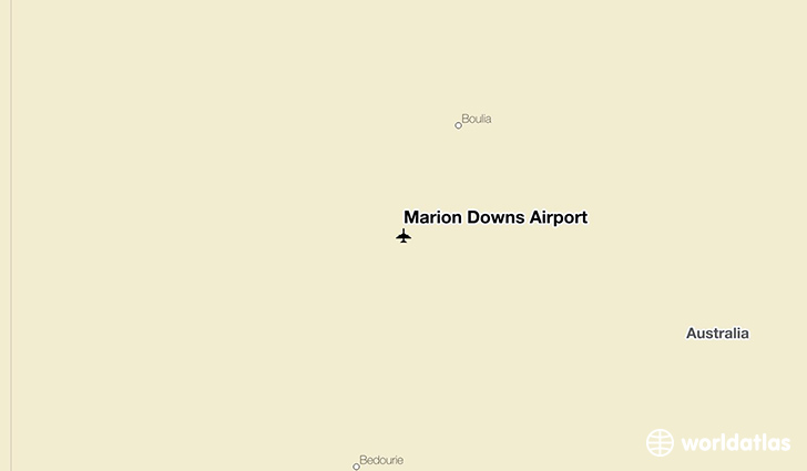 Marion Downs Airport location on a map