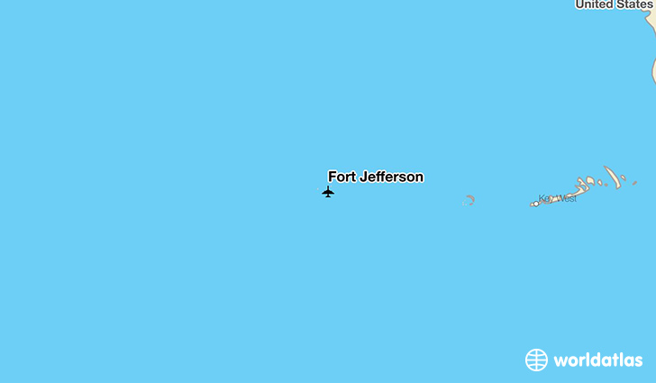 Fort Jefferson location on a map