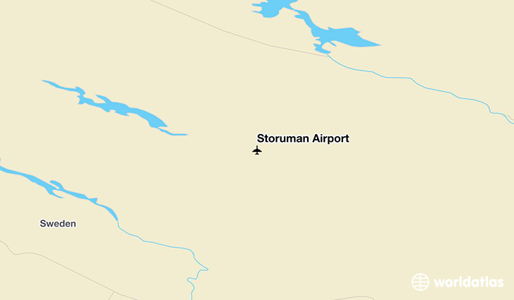 Storuman Airport location on a map