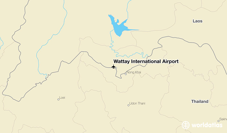Wattay International Airport location on a map