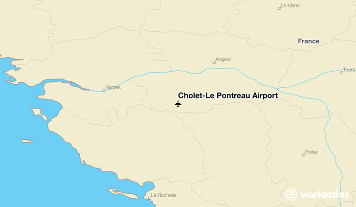 Cholet-Le Pontreau Airport location on a map