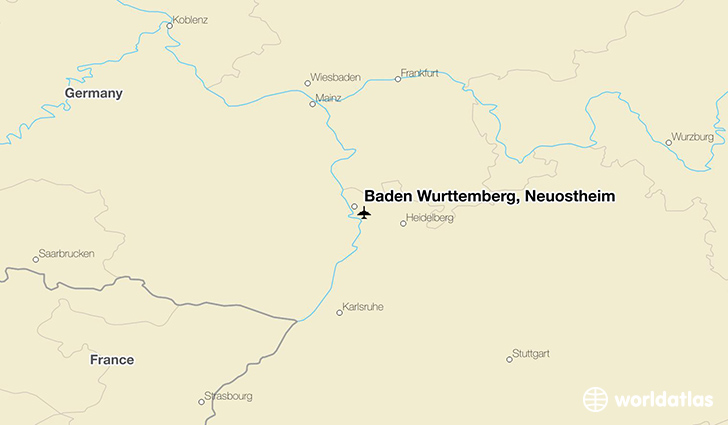 Baden Wurttemberg, Neuostheim location on a map