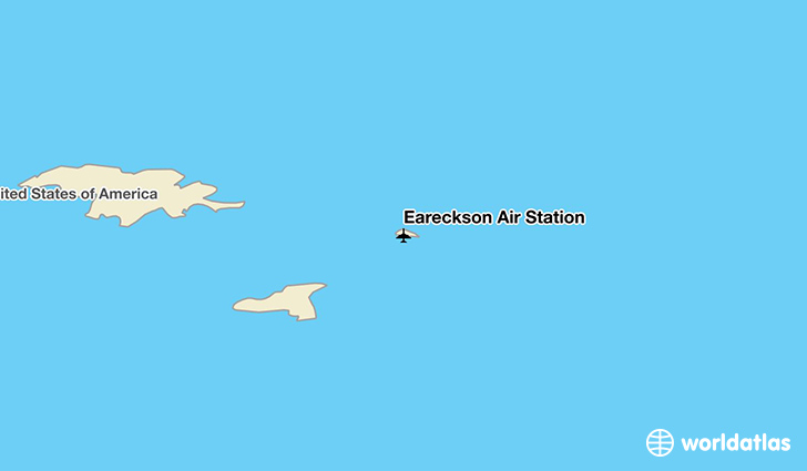 Eareckson Air Station location on a map
