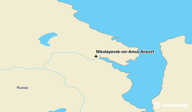 Nikolayevsk-on-Amur Airport location on a map