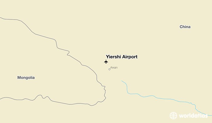 Yiershi Airport location on a map