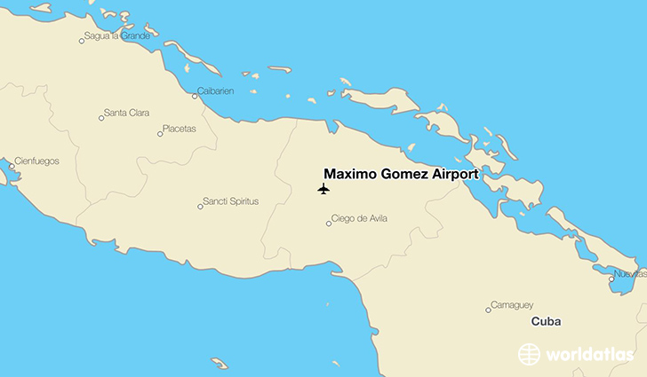 Máximo Gómez Airport location on a map