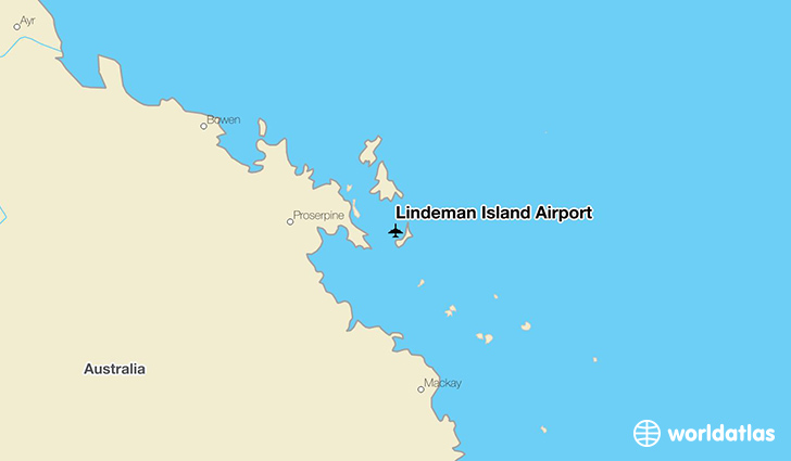 Lindeman Island Airport location on a map