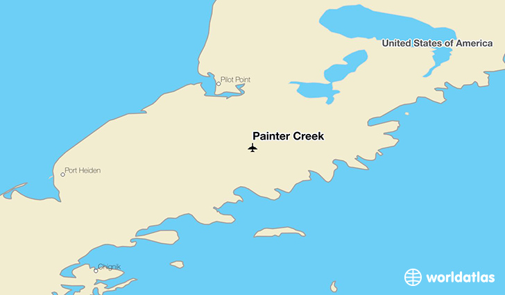 Painter Creek location on a map