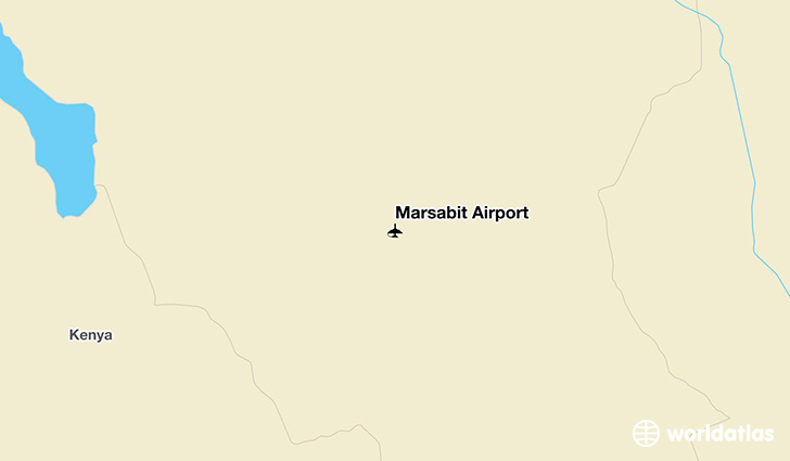 Marsabit Airport location on a map
