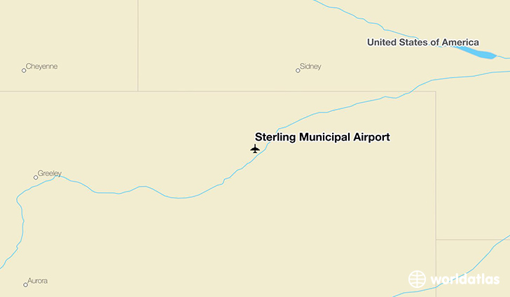Sterling Municipal Airport location on a map