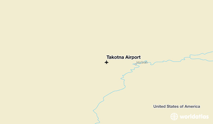 Takotna Airport location on a map
