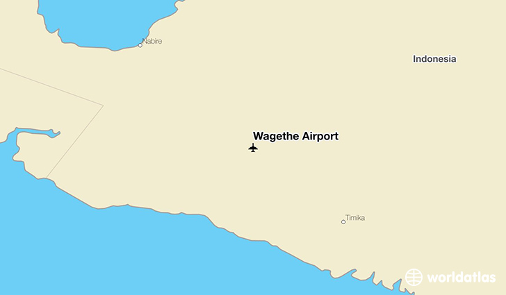 Wagethe Airport location on a map