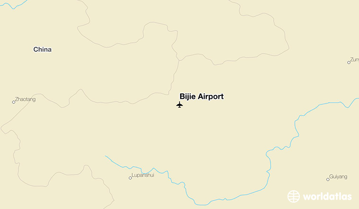 Bijie Airport location on a map